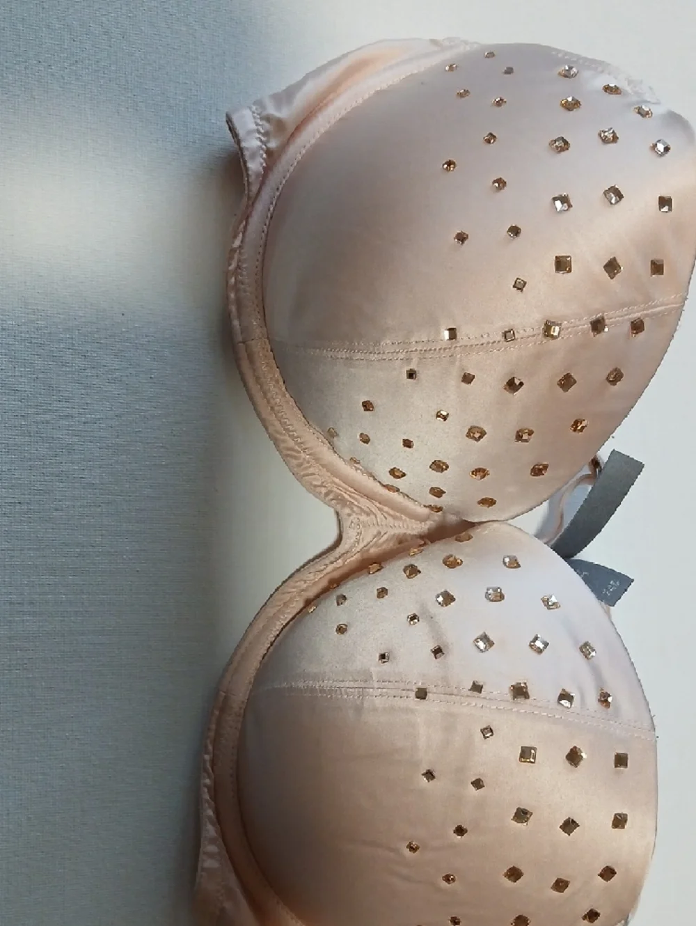Aerie "REESE" LIMITED EDITION Nude Champagne Embellished Sexy Underwire Bra - Picture 16 of 16